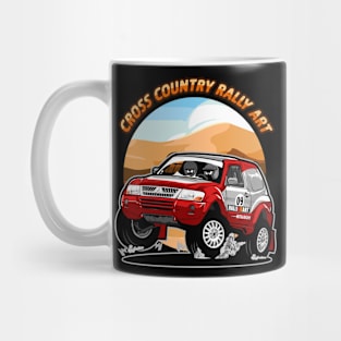 Pajero Rally art Cross Country Mug